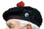 Judge Angus Stroyan wearing bonnet
